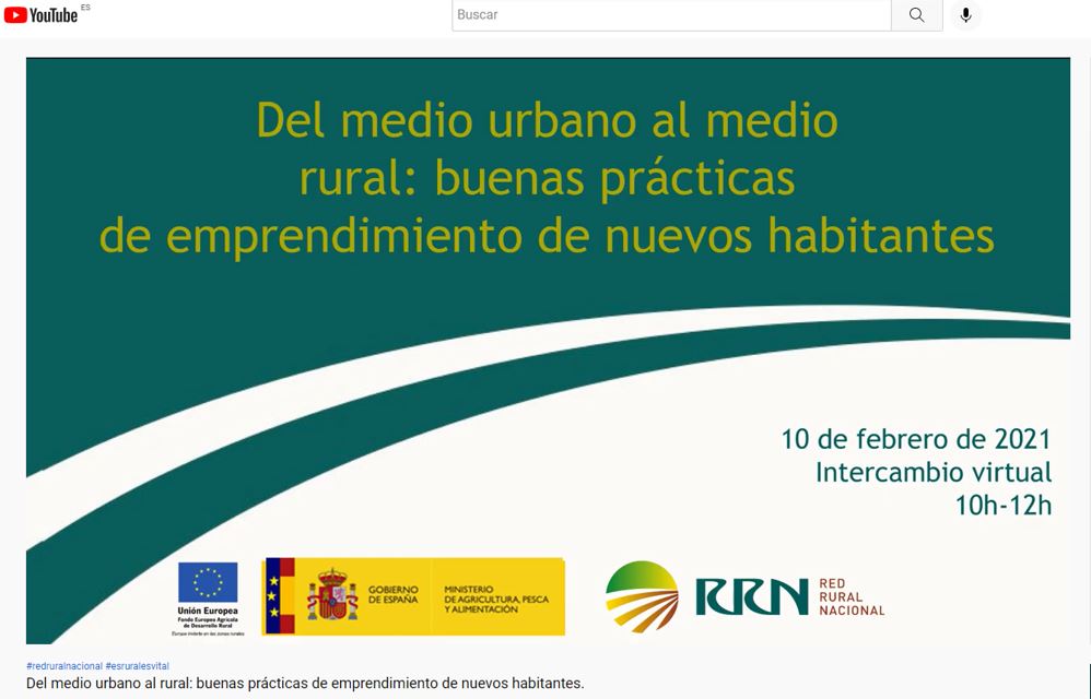 Video Del medio urbano al rural: buenas prácticas de emprendimiento de nuevos habitantes