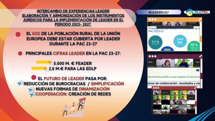La Red PAC organiza una jornada sobre los instrumentos jurídicos del enfoque LEADER en el periodo 2023-2027