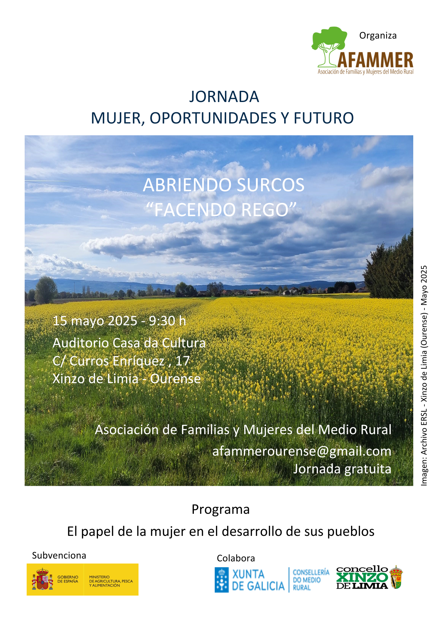 Programa jornada Xinzo de Limia