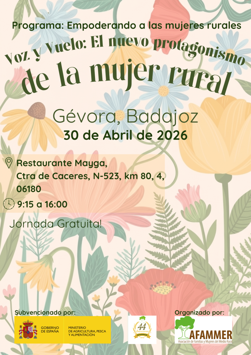 Conferencia AFAMMER en Gévora